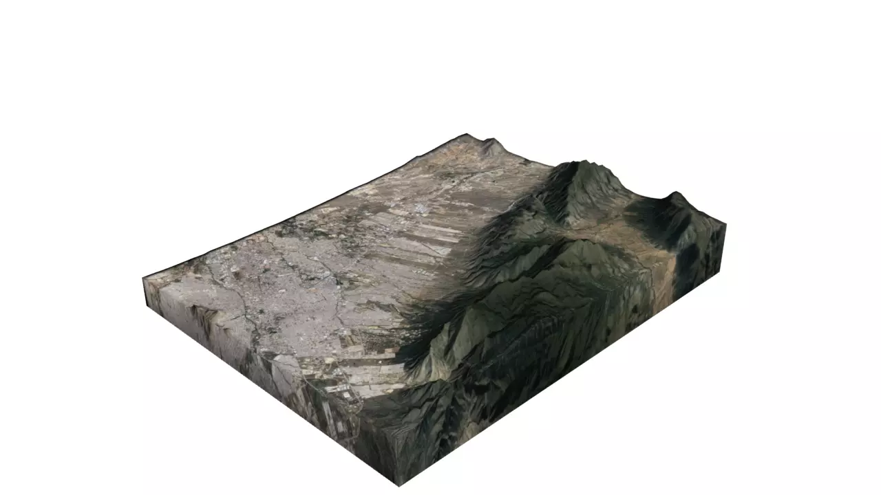 Himalchuli Mountain Low-poly 3D model_0