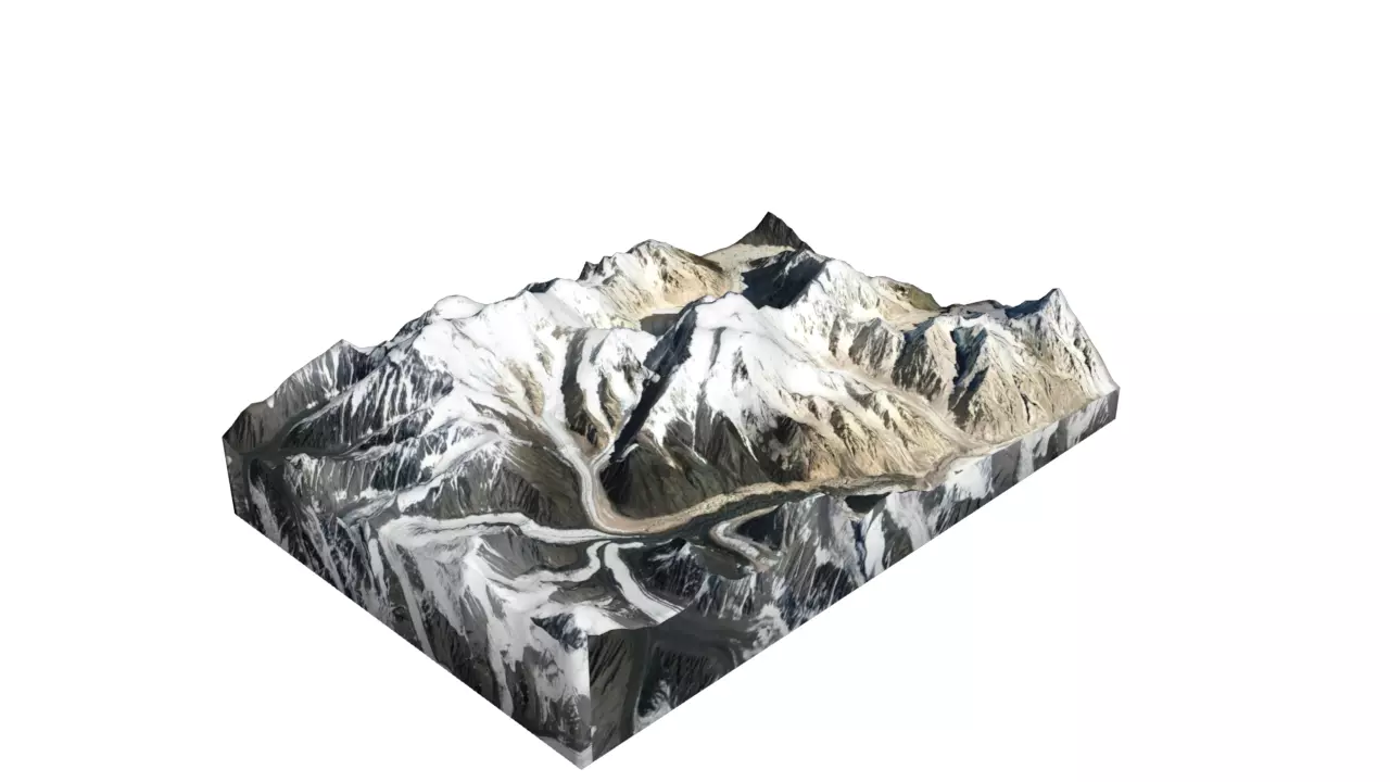 Istor-o-Nal Mountain Low-poly 3D model