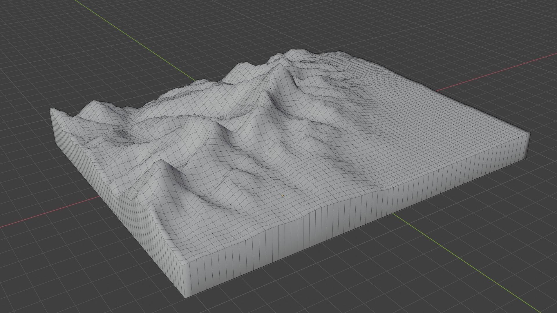 Jomolhari Mountain Low-poly 3D model_7