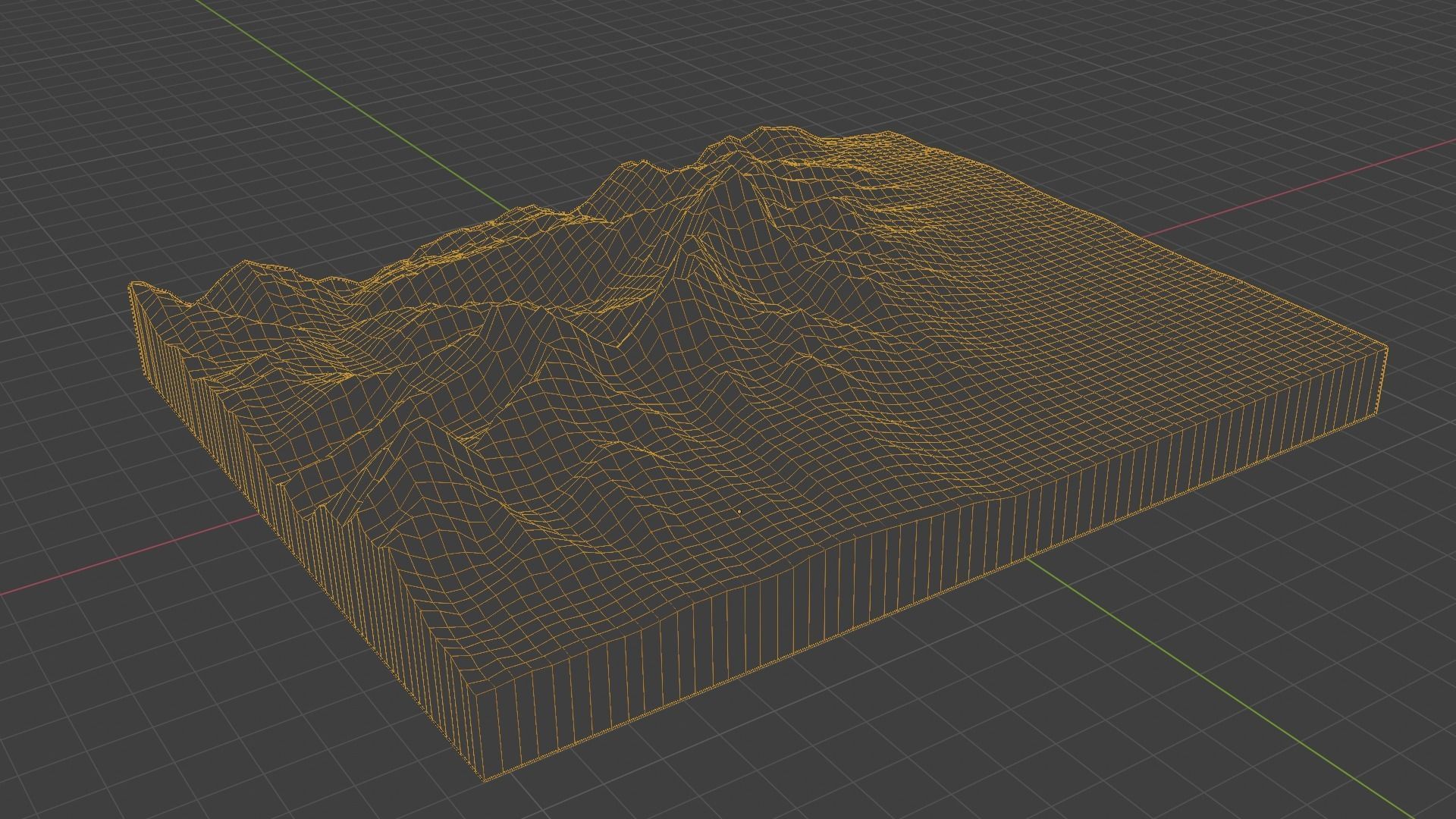 Jomolhari Mountain Low-poly 3D model_8
