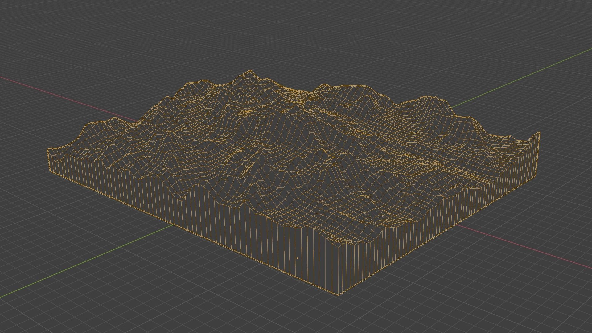 Jongsong Peak Mountain Low-poly 3D model_8