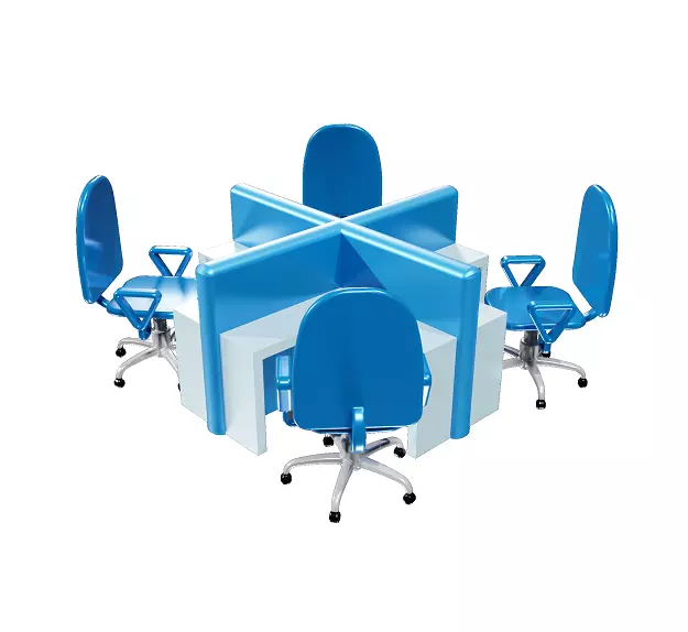 Fabulous Modular Workstation 3D model_0