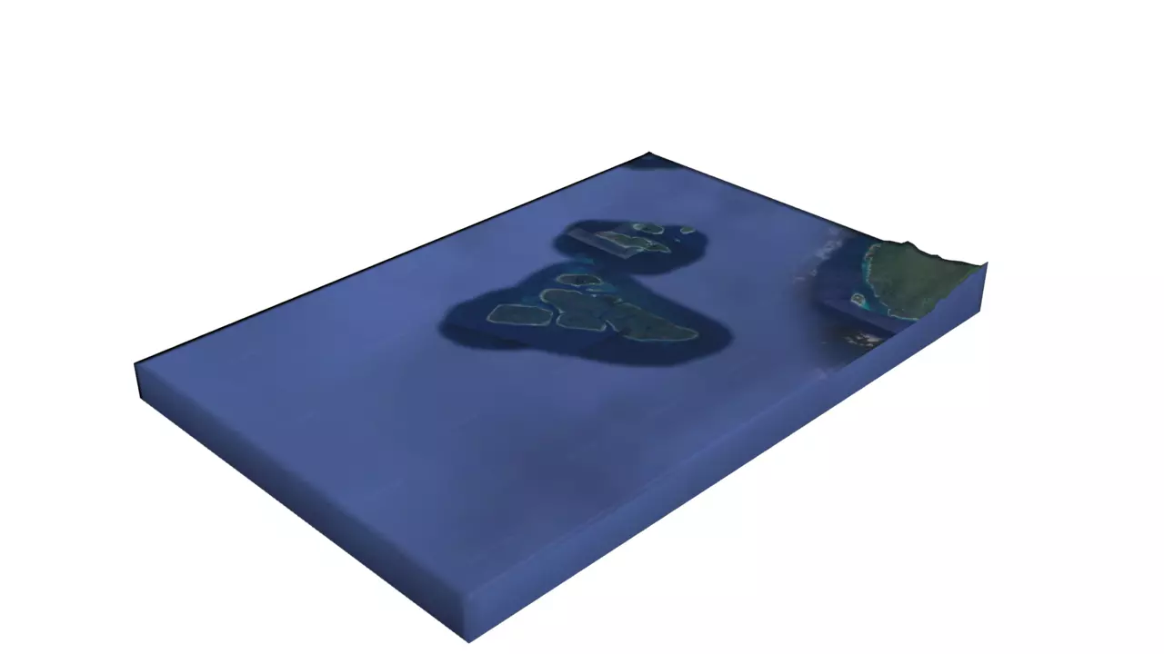 Kamet Mountain Low-poly 3D model_0