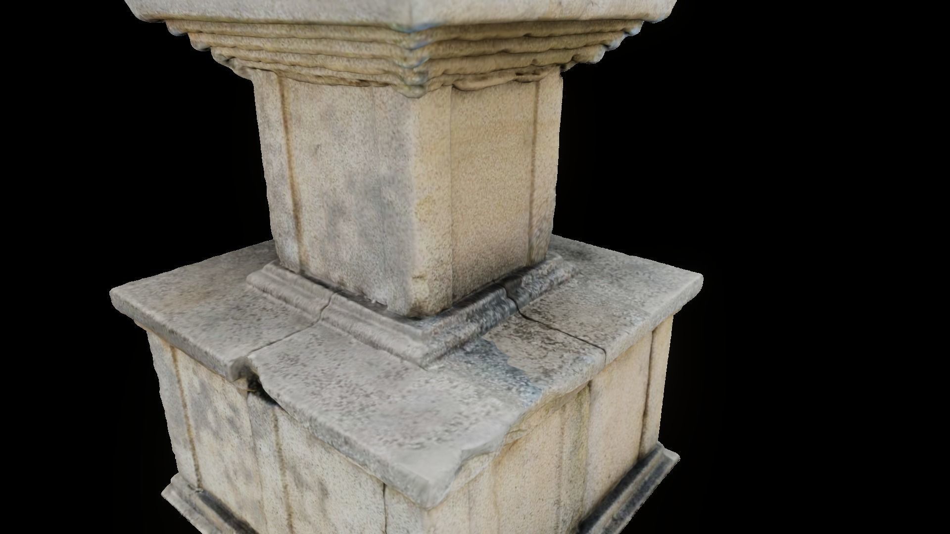 Korean Traditional Pagoda SeokTop 3D model_3