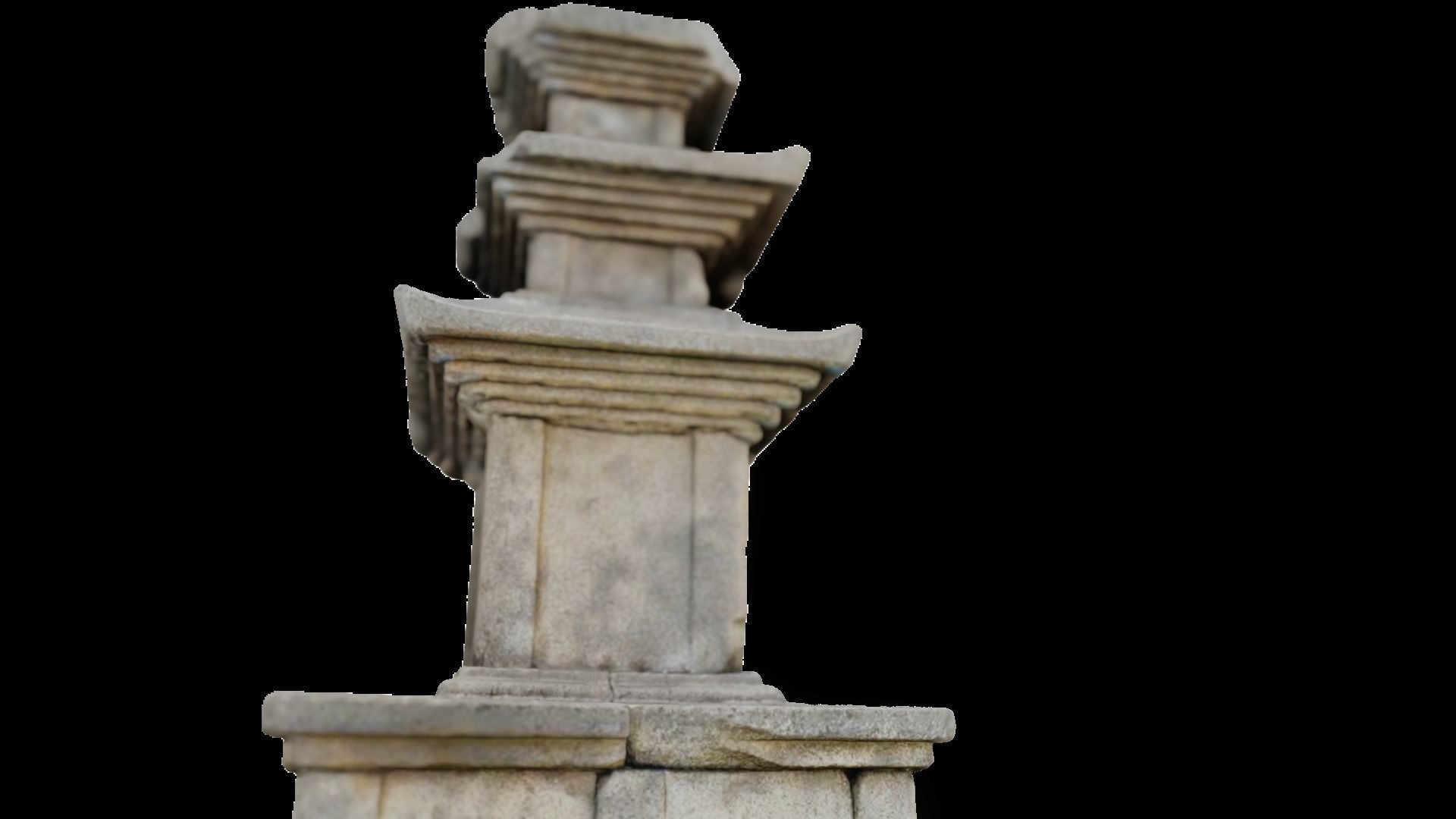 Korean Traditional Pagoda SeokTop 3D model_4