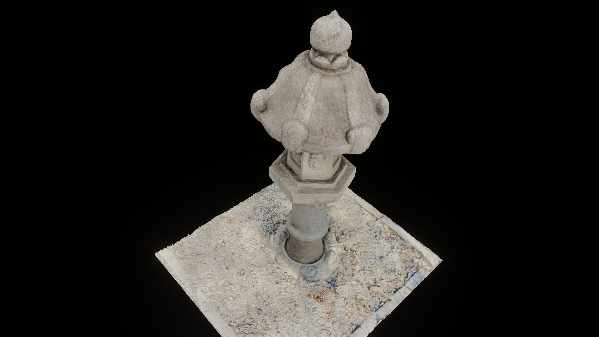 Korean Traditional Stupa SariraTop 3D model_1