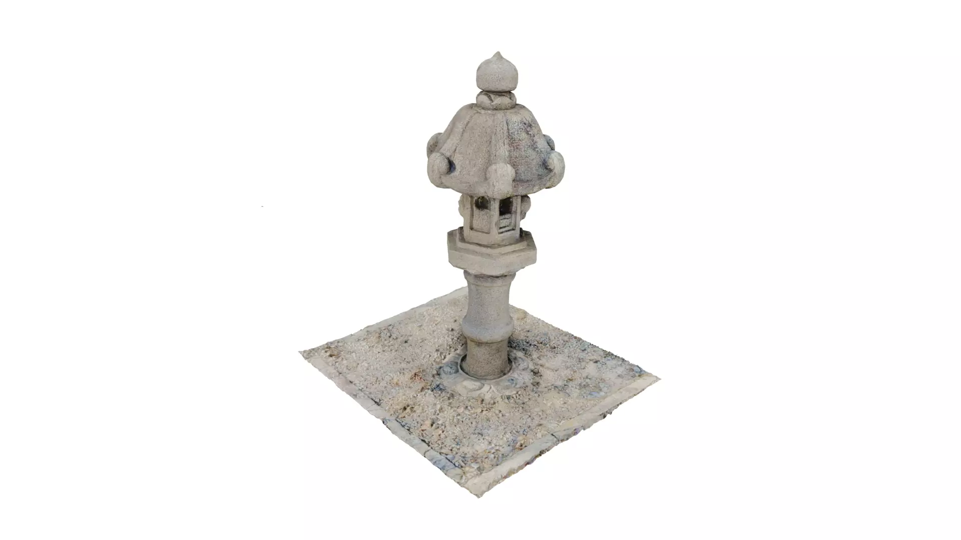 Korean Traditional Stupa SariraTop 3D model_0