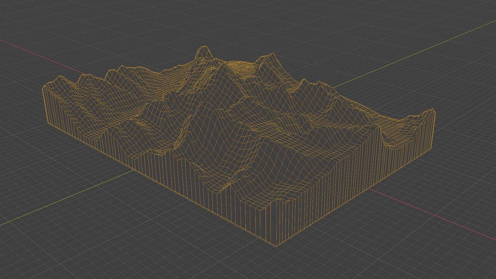 Kanjut Sar Mountain Low-poly 3D model_8
