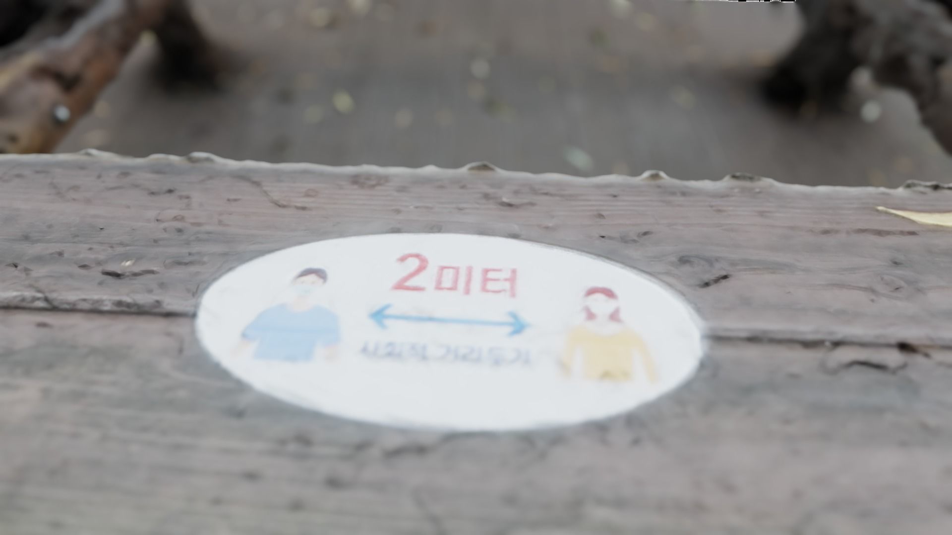 Korean Picnic Wooden Table and Chair 3D model_4