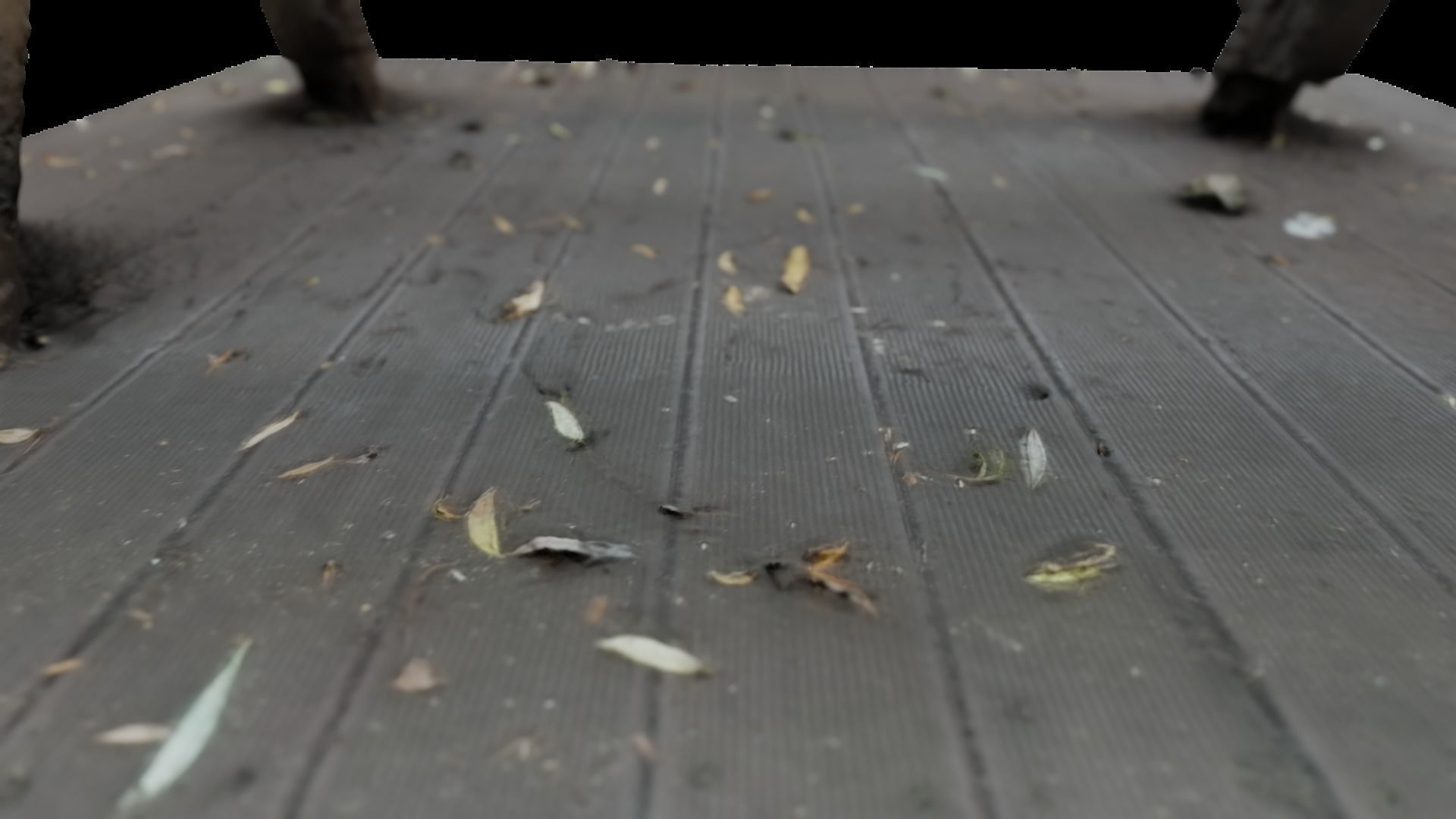 Korean Picnic Wooden Table and Chair 3D model_5