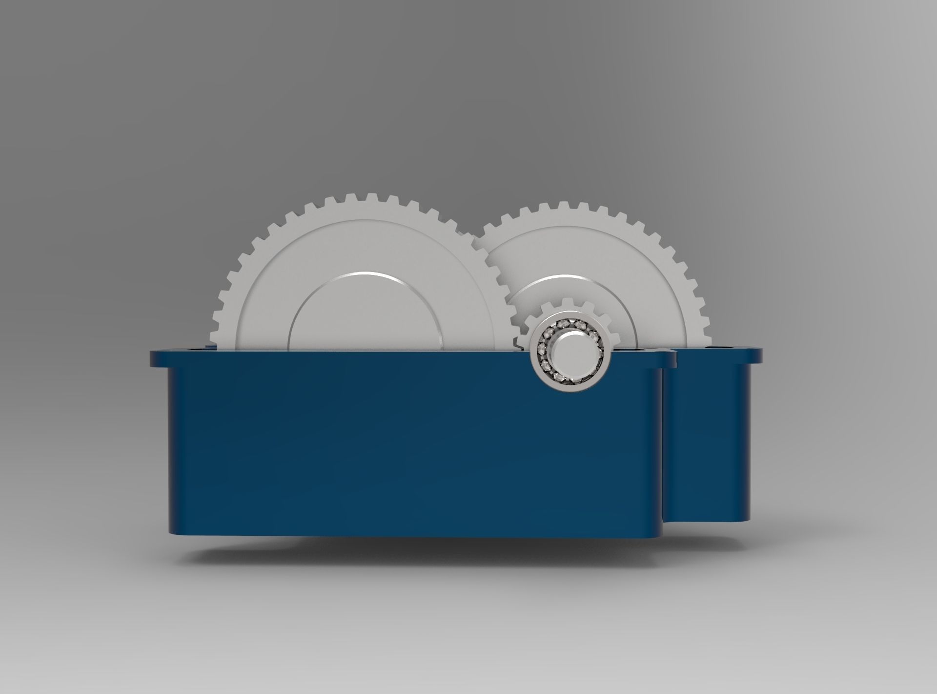 Reducer with bearings and gears 3D model_7