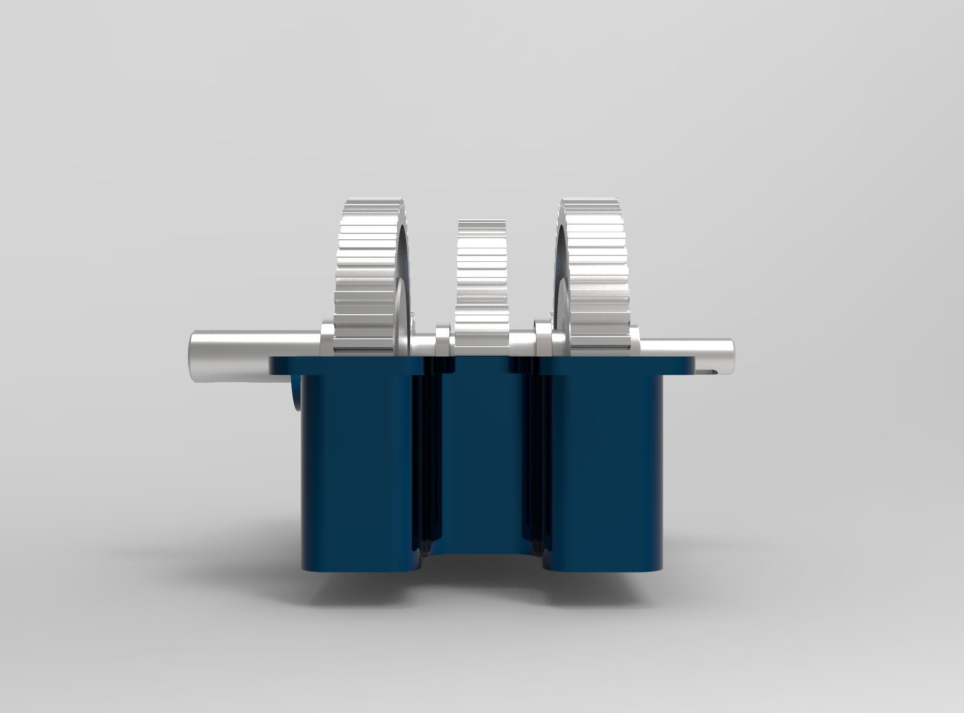 Reducer with bearings and gears 3D model_5