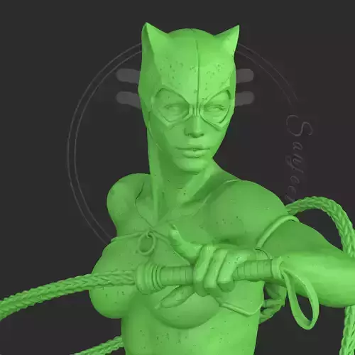Catwoman statue 3D print model