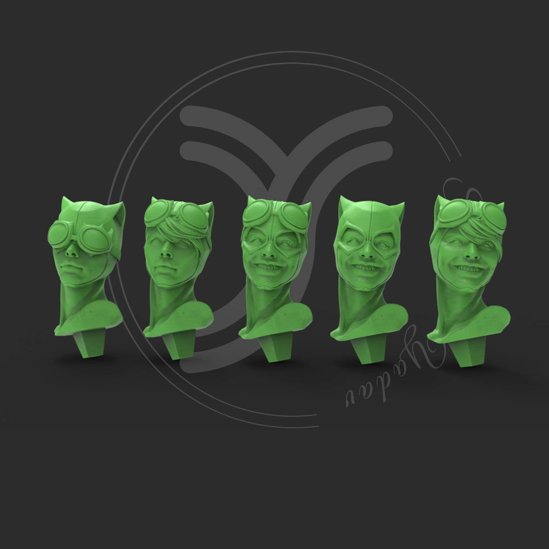 Catwoman statue 3D print model_8