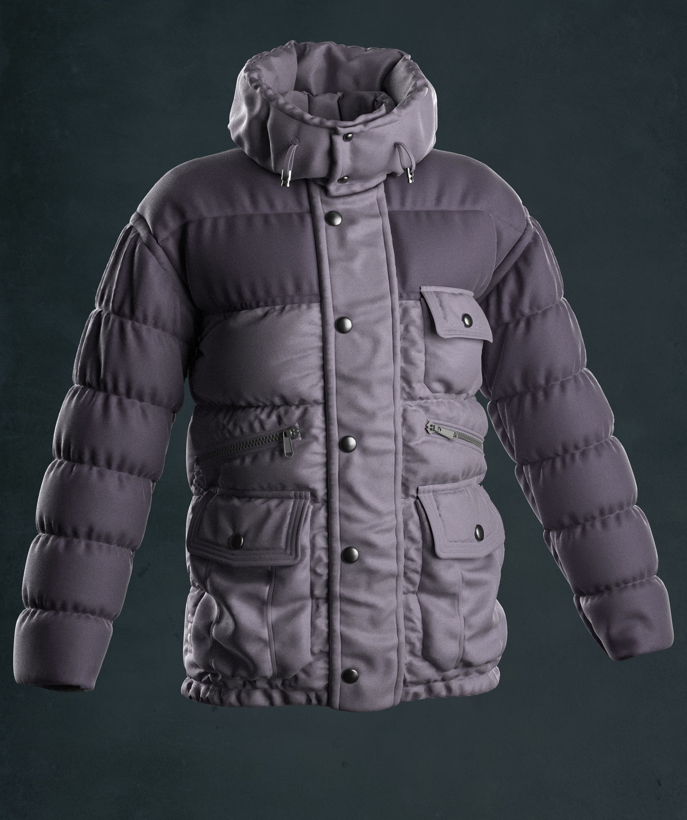 JACKET 3 puffer 3D model_1