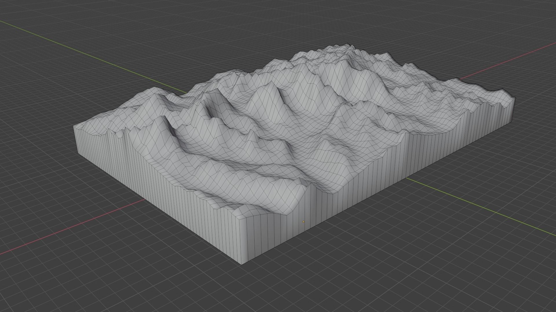 Labuche Kang Mountain Low-poly 3D model_7