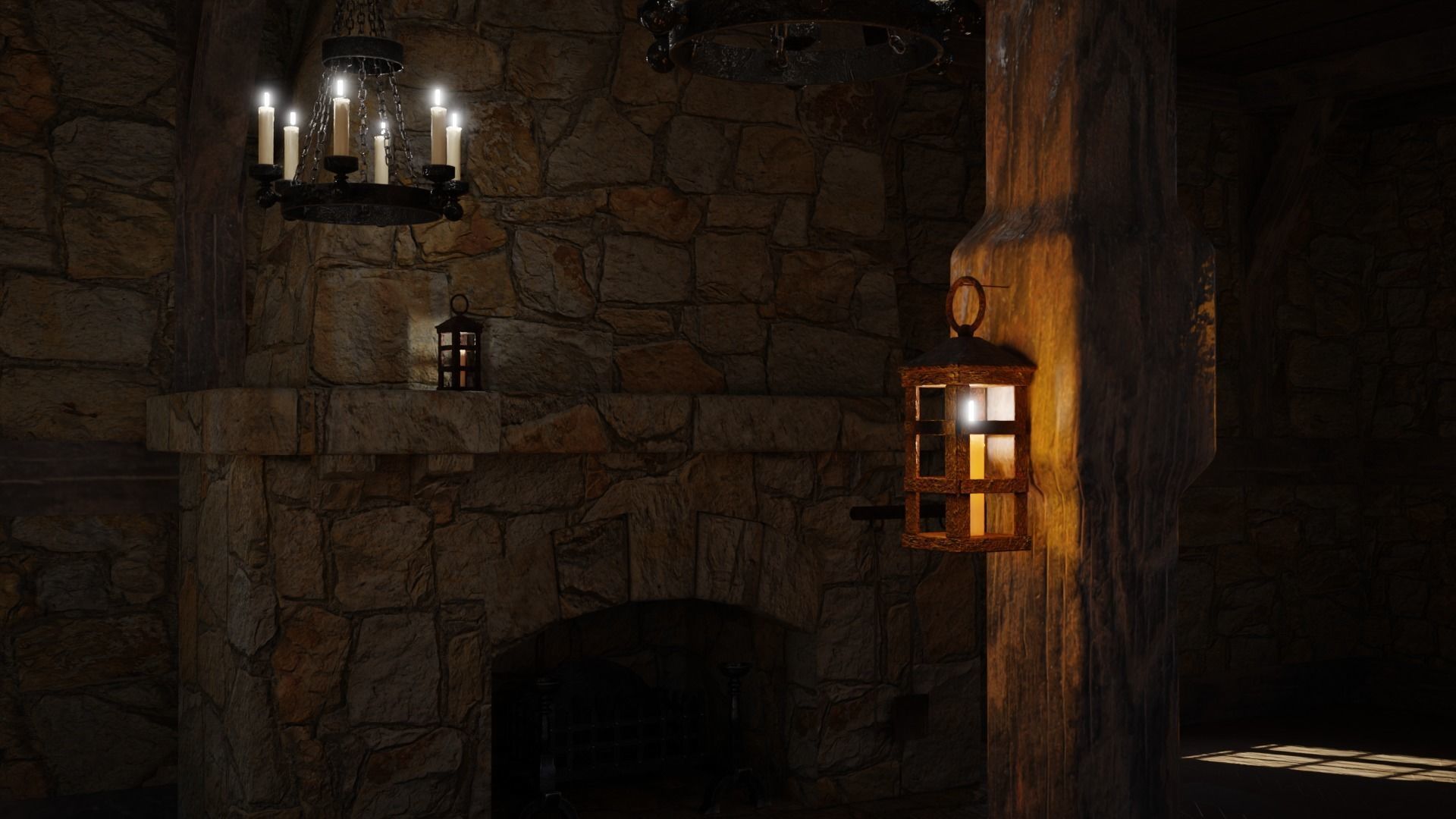 Medieval Tavern 3d Scene 3D model_5