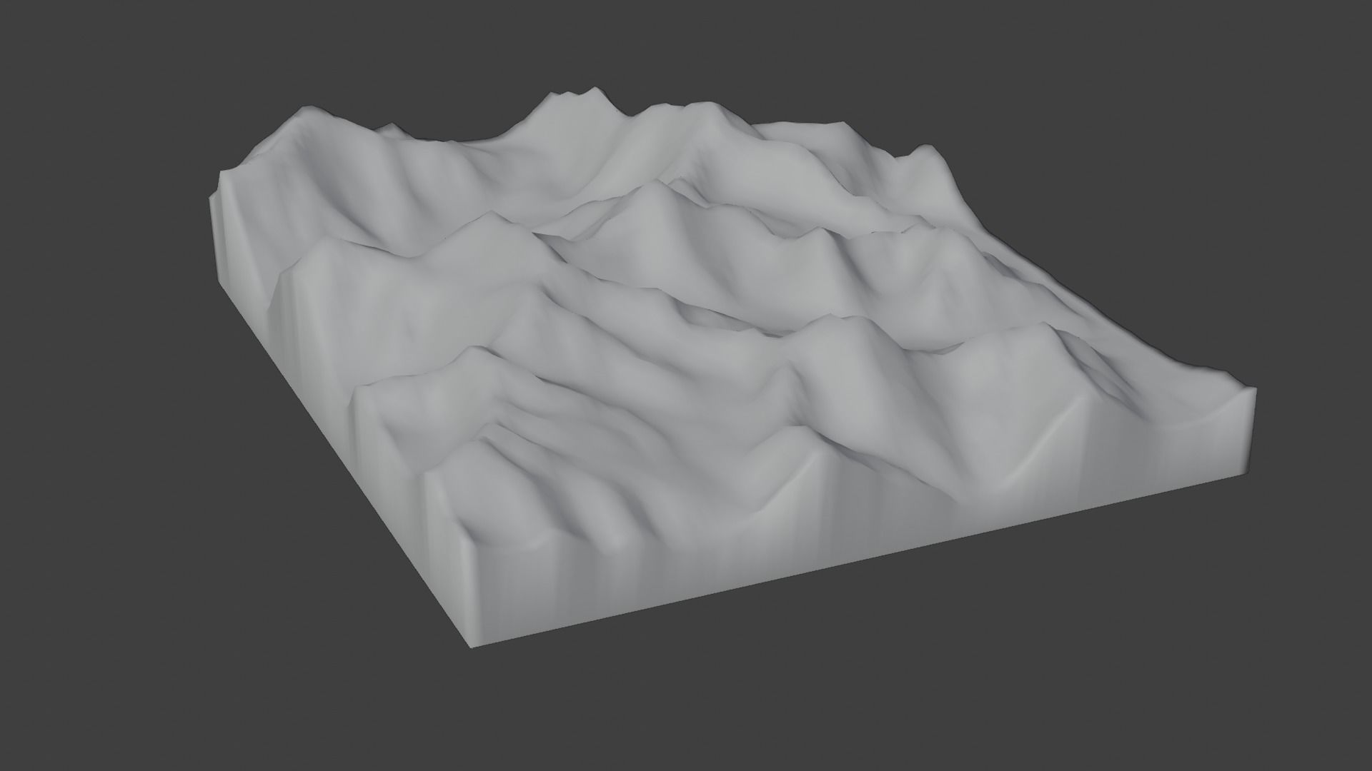Momhil Sar Mountain Low-poly 3D model_9