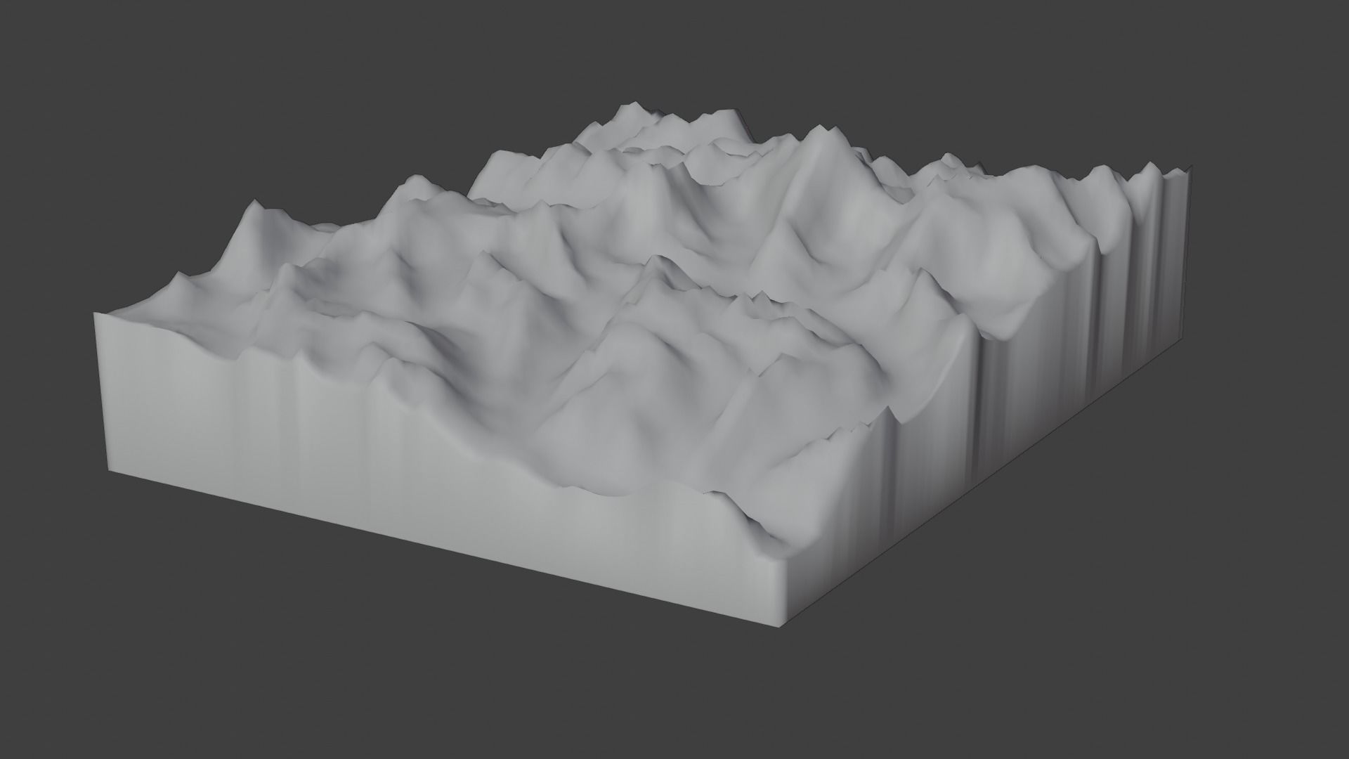 Mukut Parbat Mountain Low-poly 3D model_9