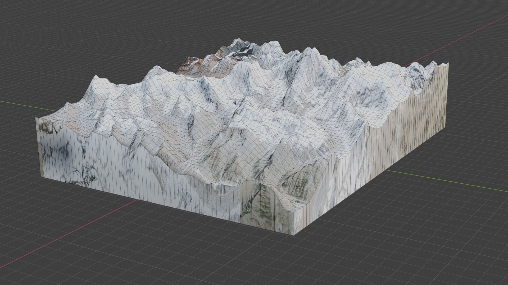 Mukut Parbat Mountain Low-poly 3D model_6