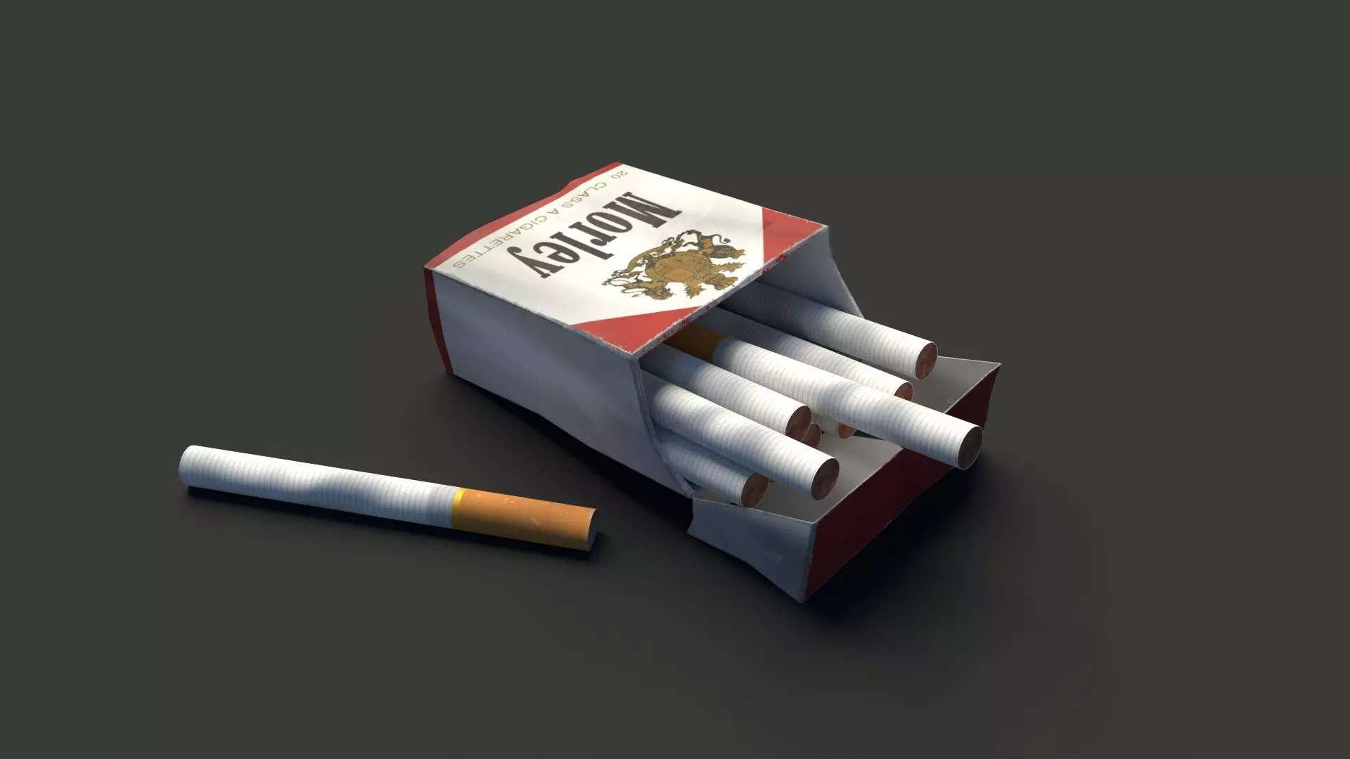 Cigarette pack 3D model