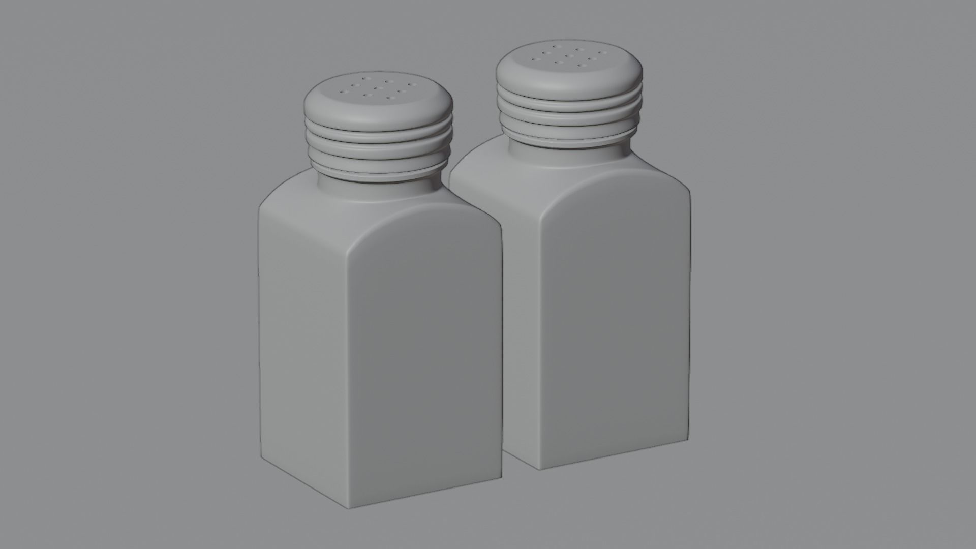 Salt and pepper shakers 3D model_2