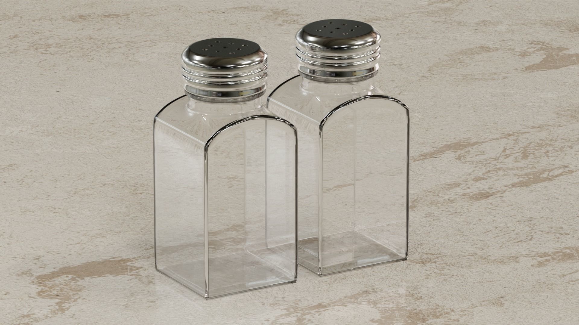Salt and pepper shakers 3D model_4