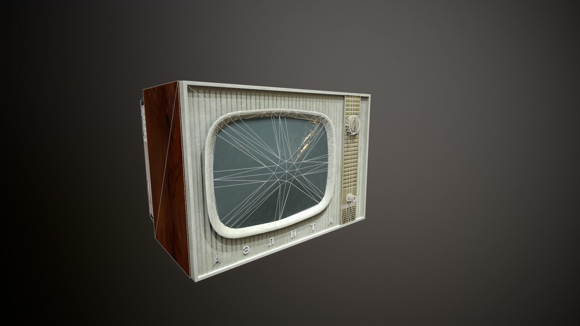 Aelita 1964  Low-poly 3D model_7