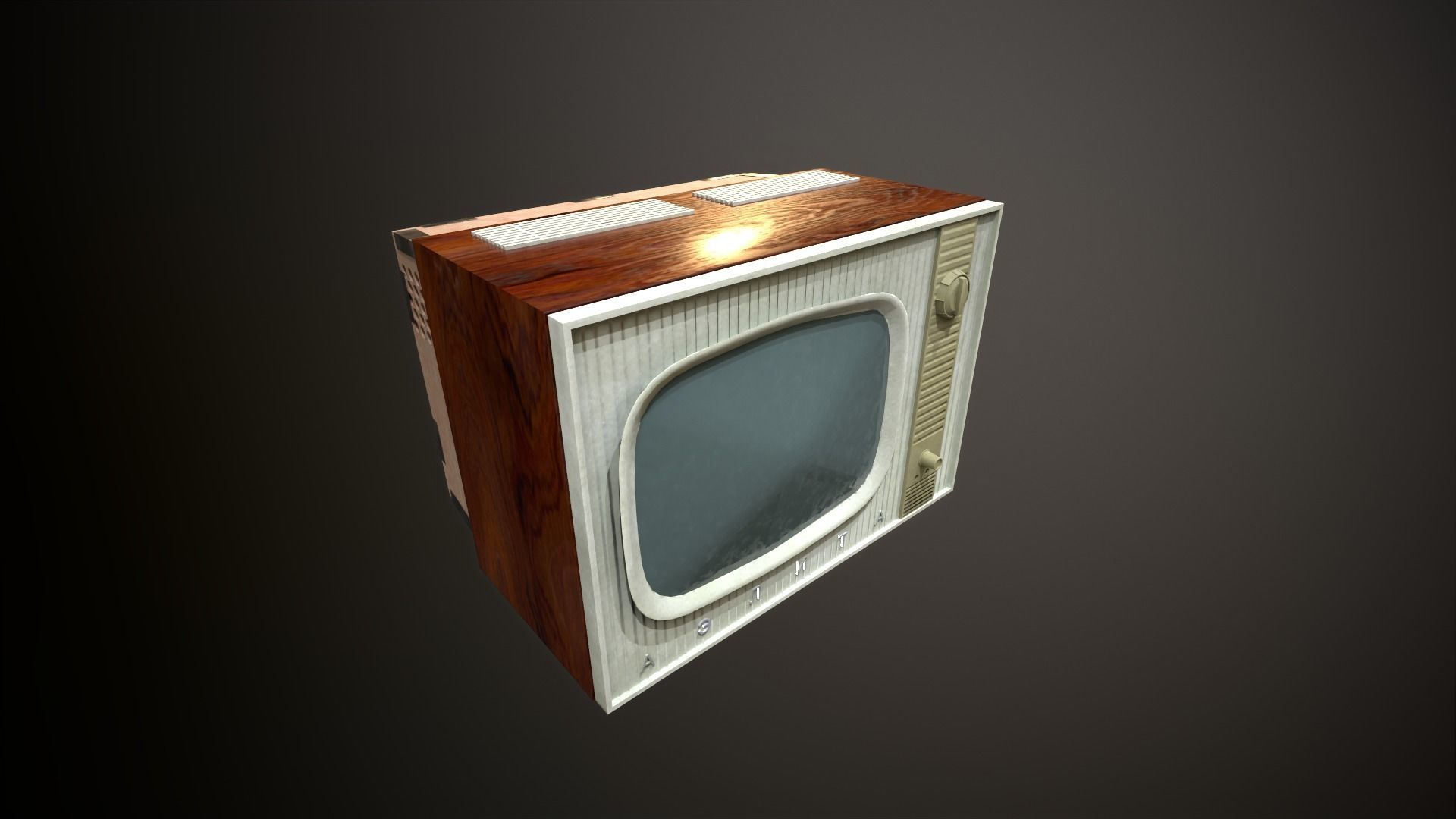 Aelita 1964  Low-poly 3D model_5