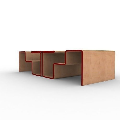 Twofold Bench 3D model