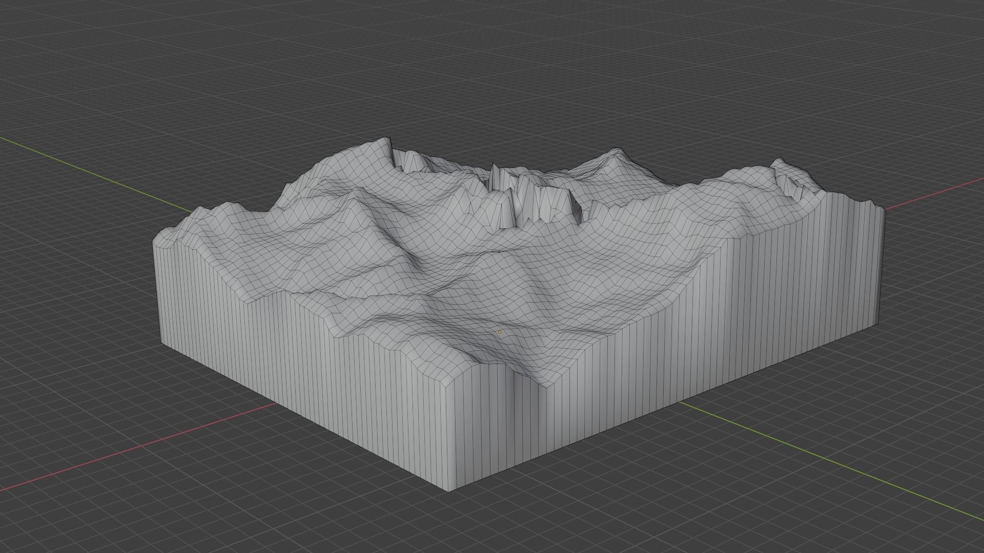 Ngadi Chuli Mountain Low-poly 3D model_7