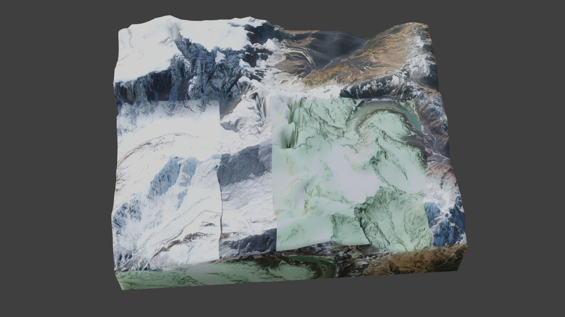 Ngadi Chuli Mountain Low-poly 3D model_5