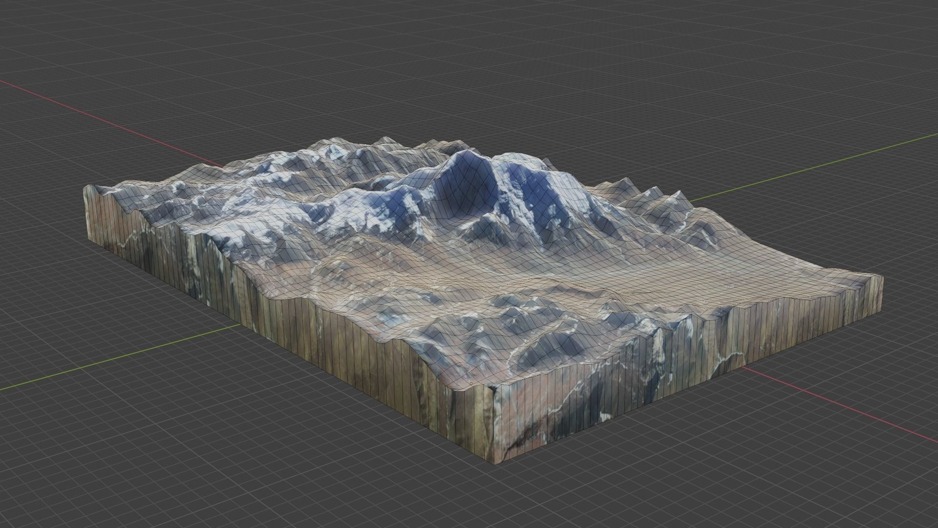Noijin Kangsang Mountain Low-poly 3D model_6