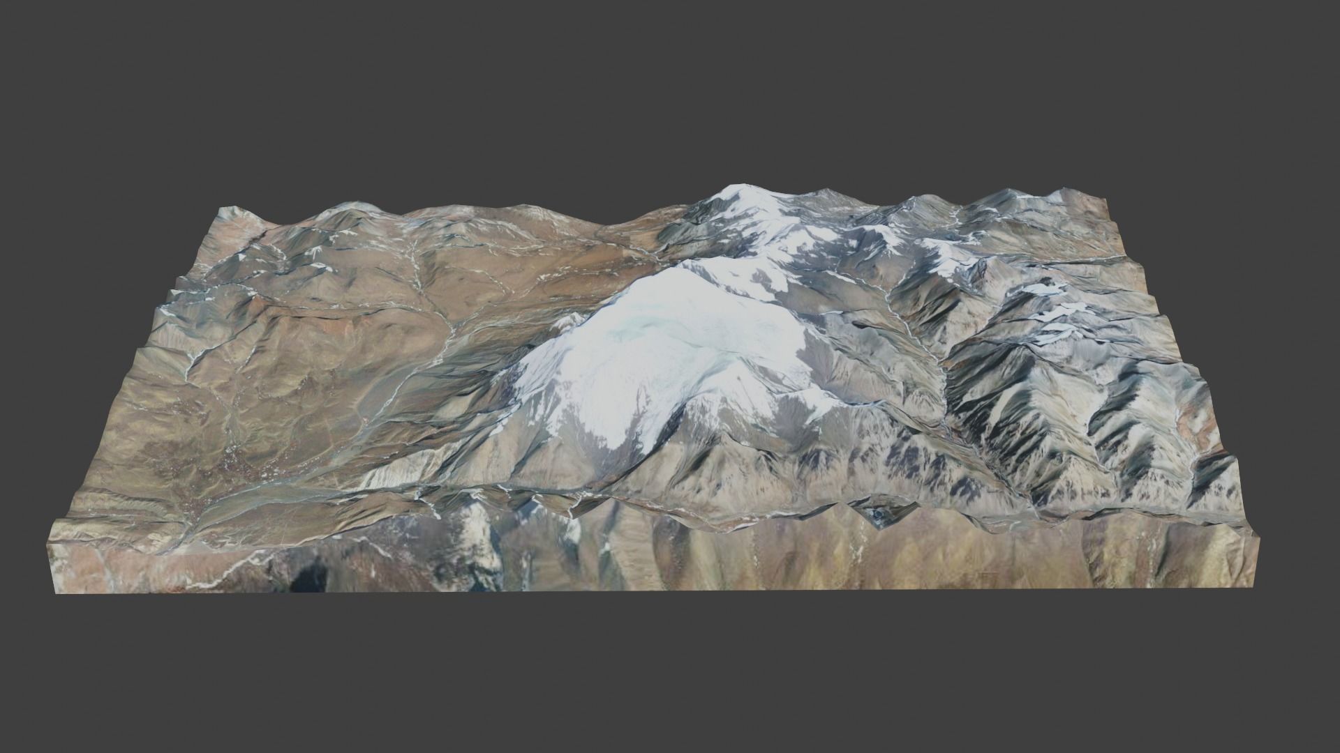 Noijin Kangsang Mountain Low-poly 3D model_4