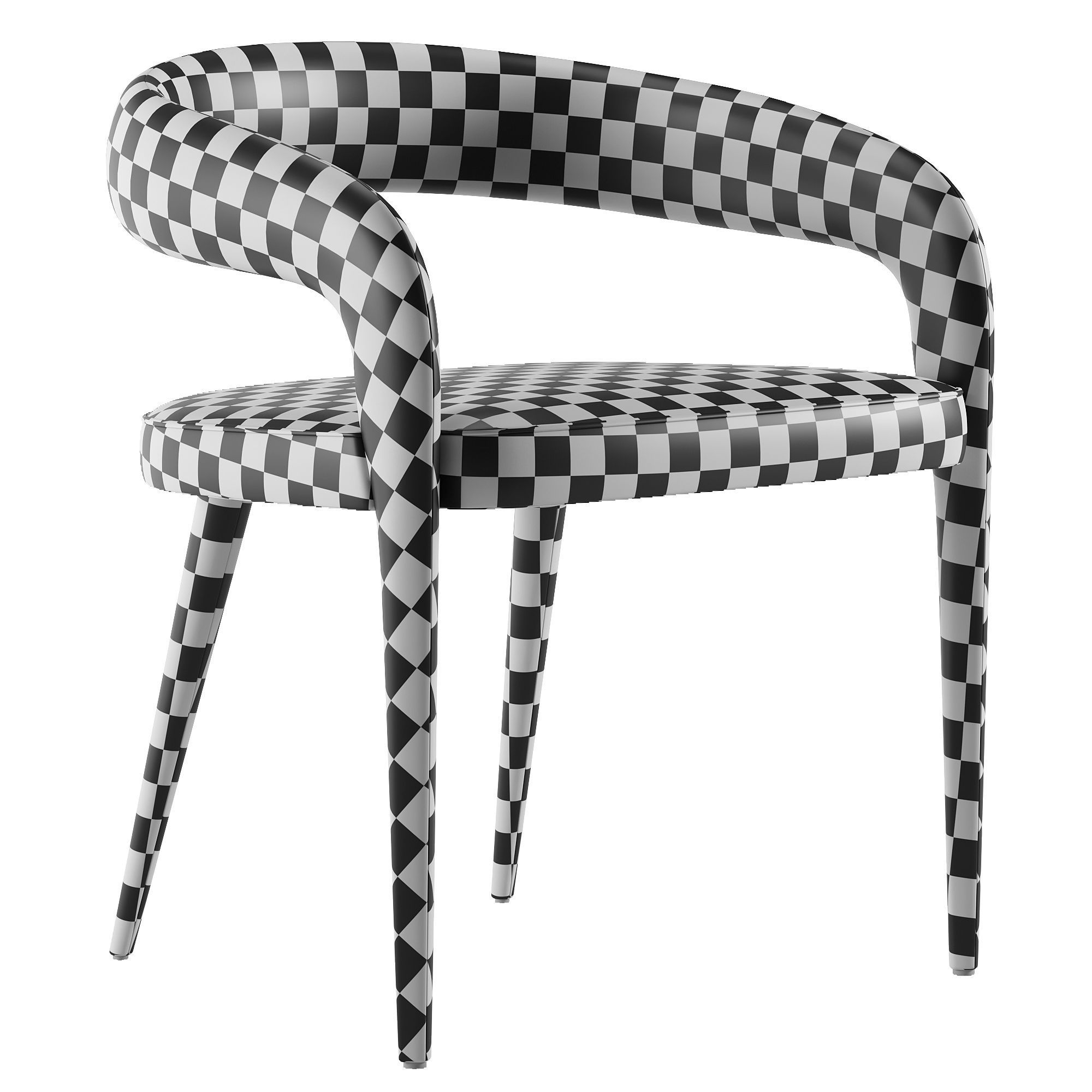 3D model LISETTE WHITE DINING ARMCHAIR VR / AR / low-poly | CGTrader