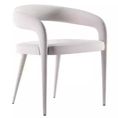LISETTE WHITE DINING ARMCHAIR 