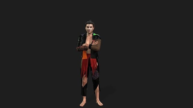 Tub ntsuag Hmong poor man 3D model