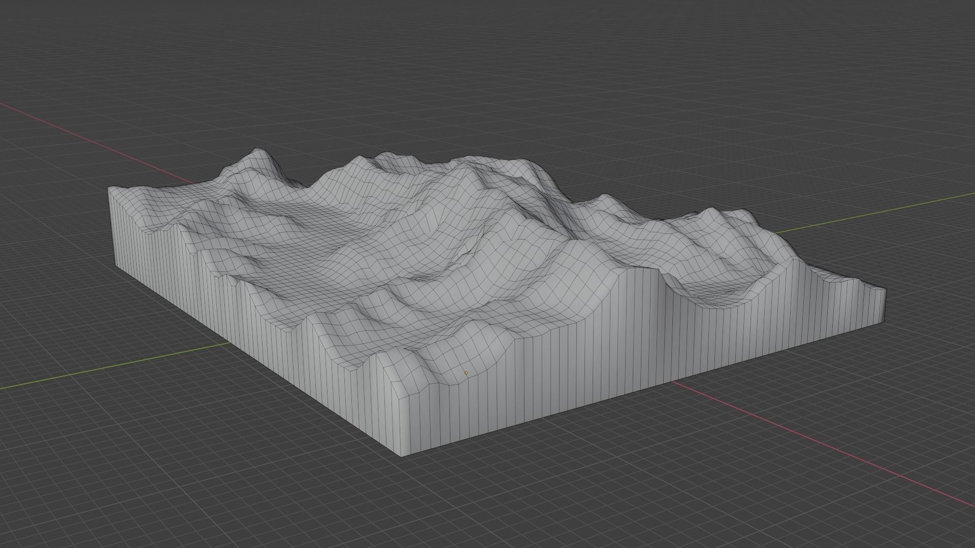 Peak Jengish Chokusu Mountain Low-poly 3D model_7