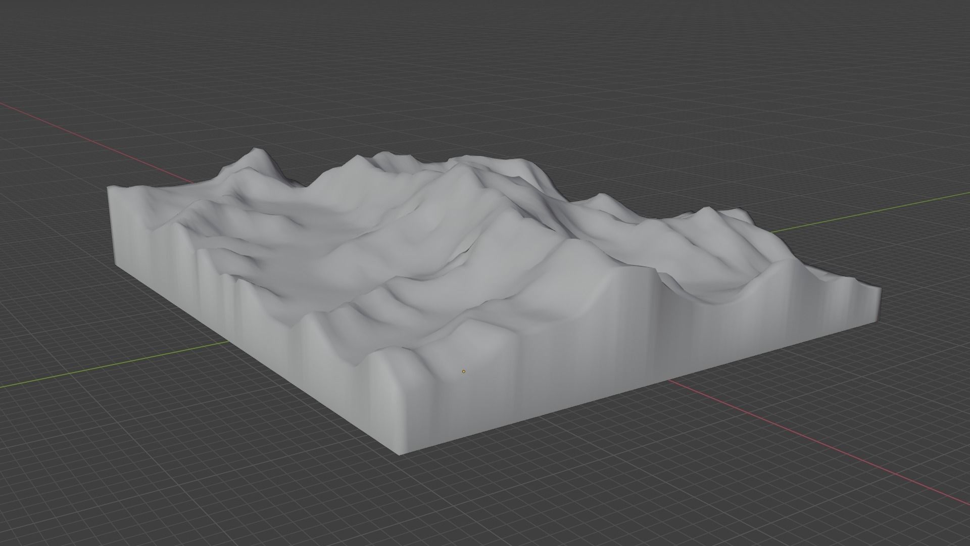 Peak Jengish Chokusu Mountain Low-poly 3D model_9