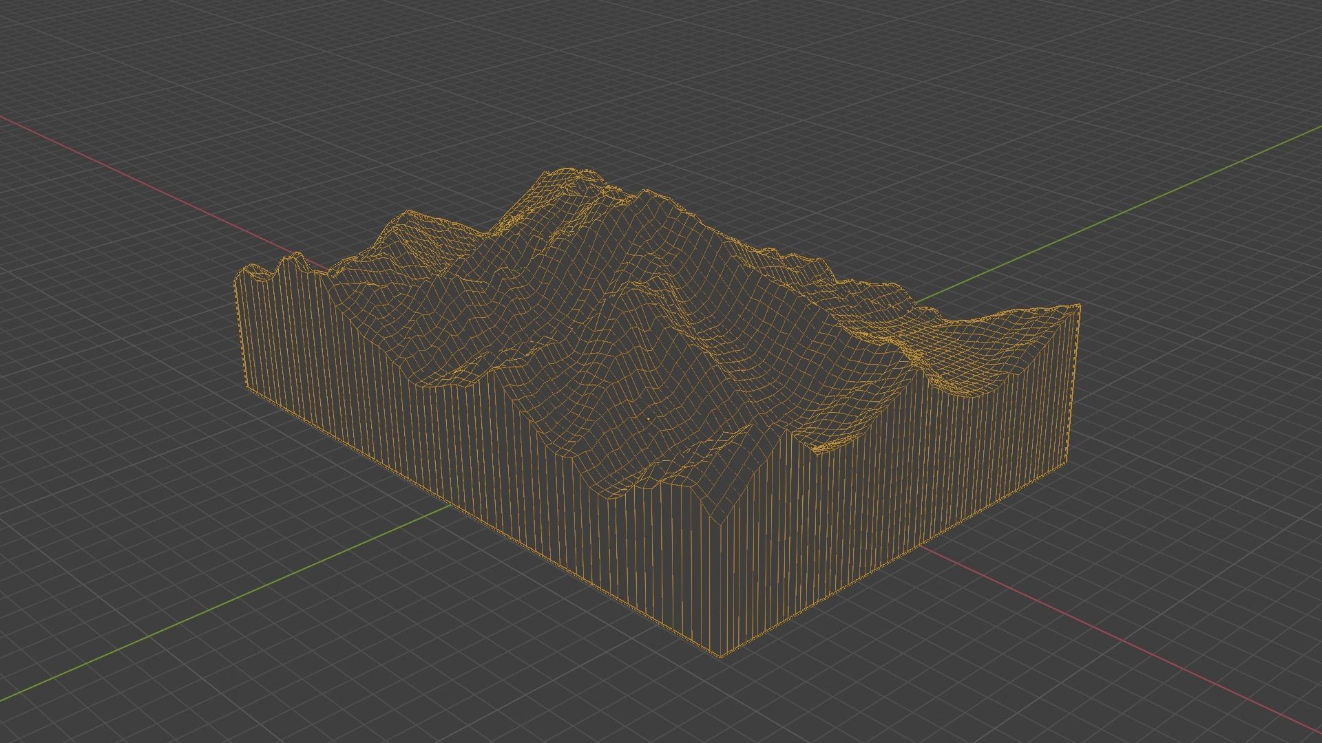 Pumari Chhish Mountain Low-poly 3D model_8