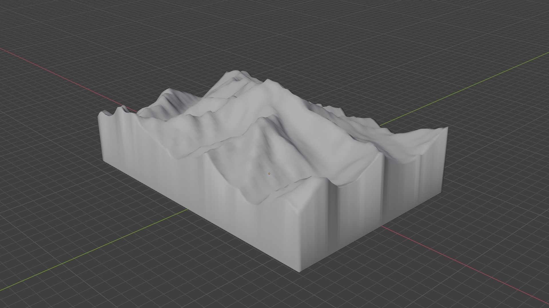 Pumari Chhish Mountain Low-poly 3D model_9