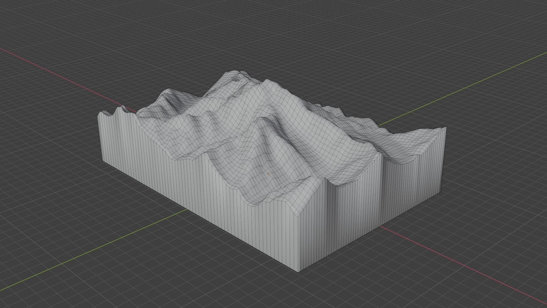 Pumari Chhish Mountain Low-poly 3D model_7