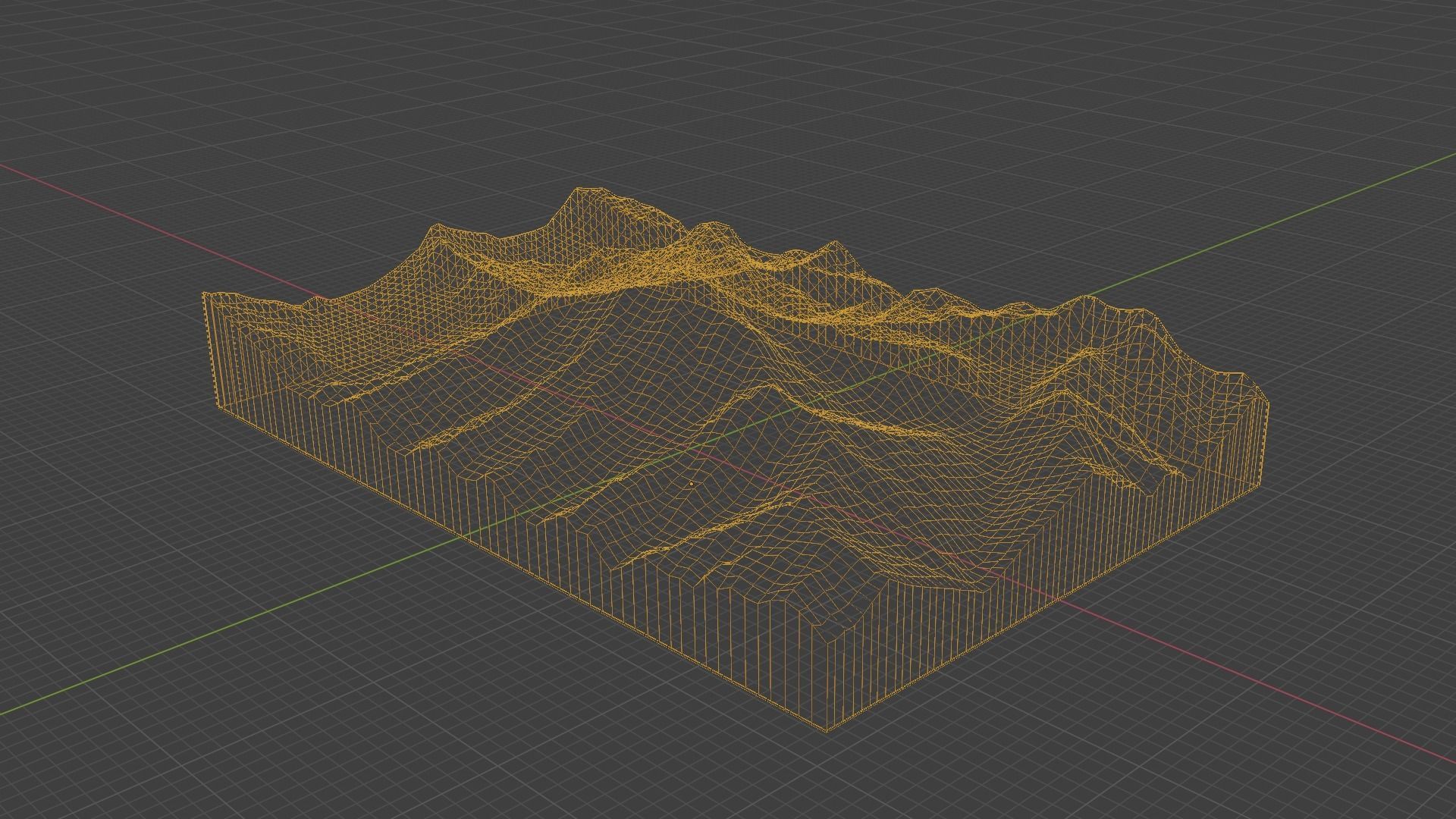 Rakaposhi Mountain Low-poly 3D model_8