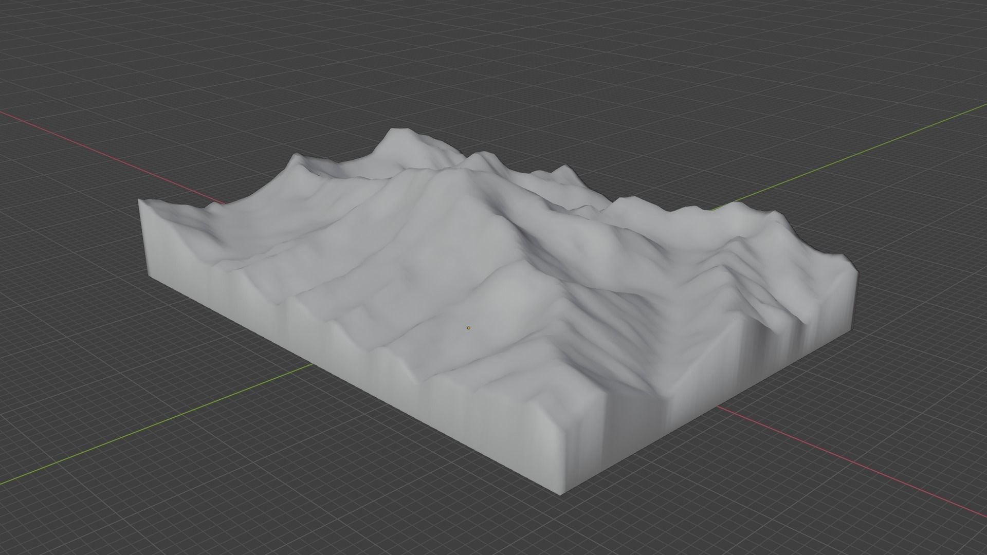 Rakaposhi Mountain Low-poly 3D model_9