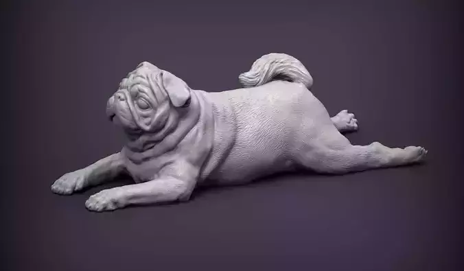 Pug for 3D printing