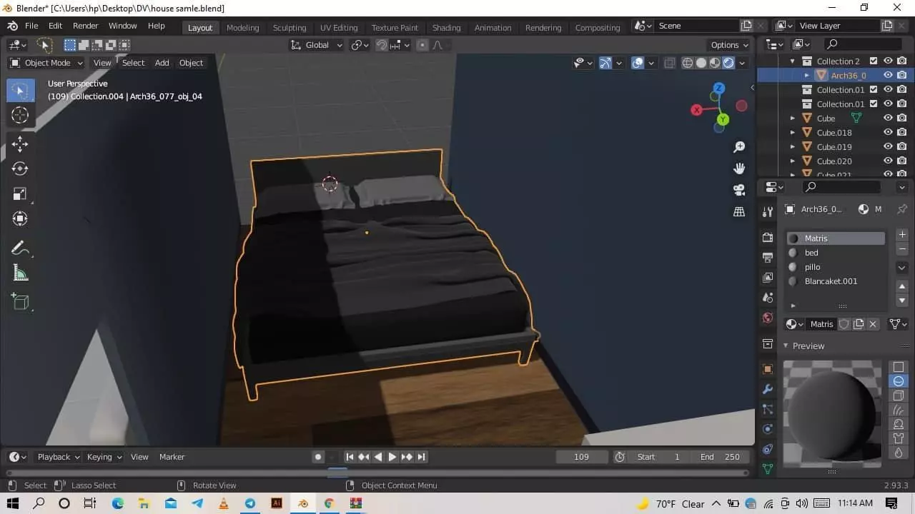 small house 3D model