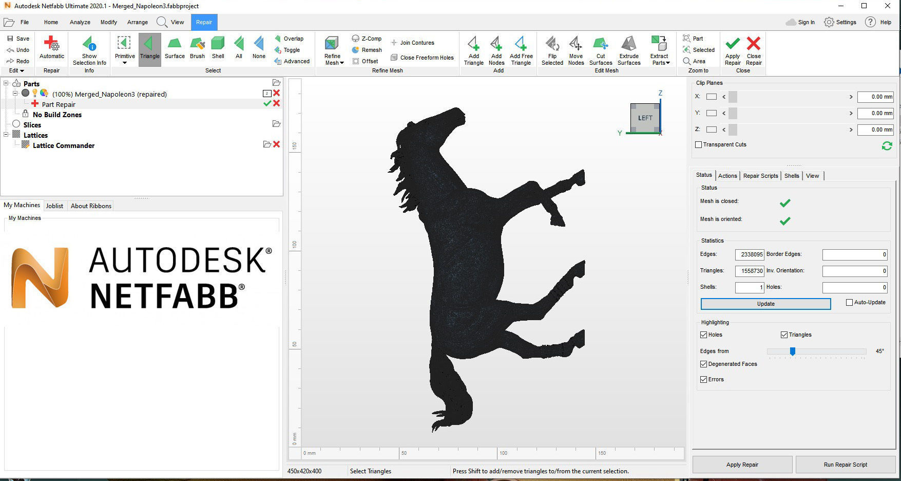 Racehorse horse running 3D print model_5