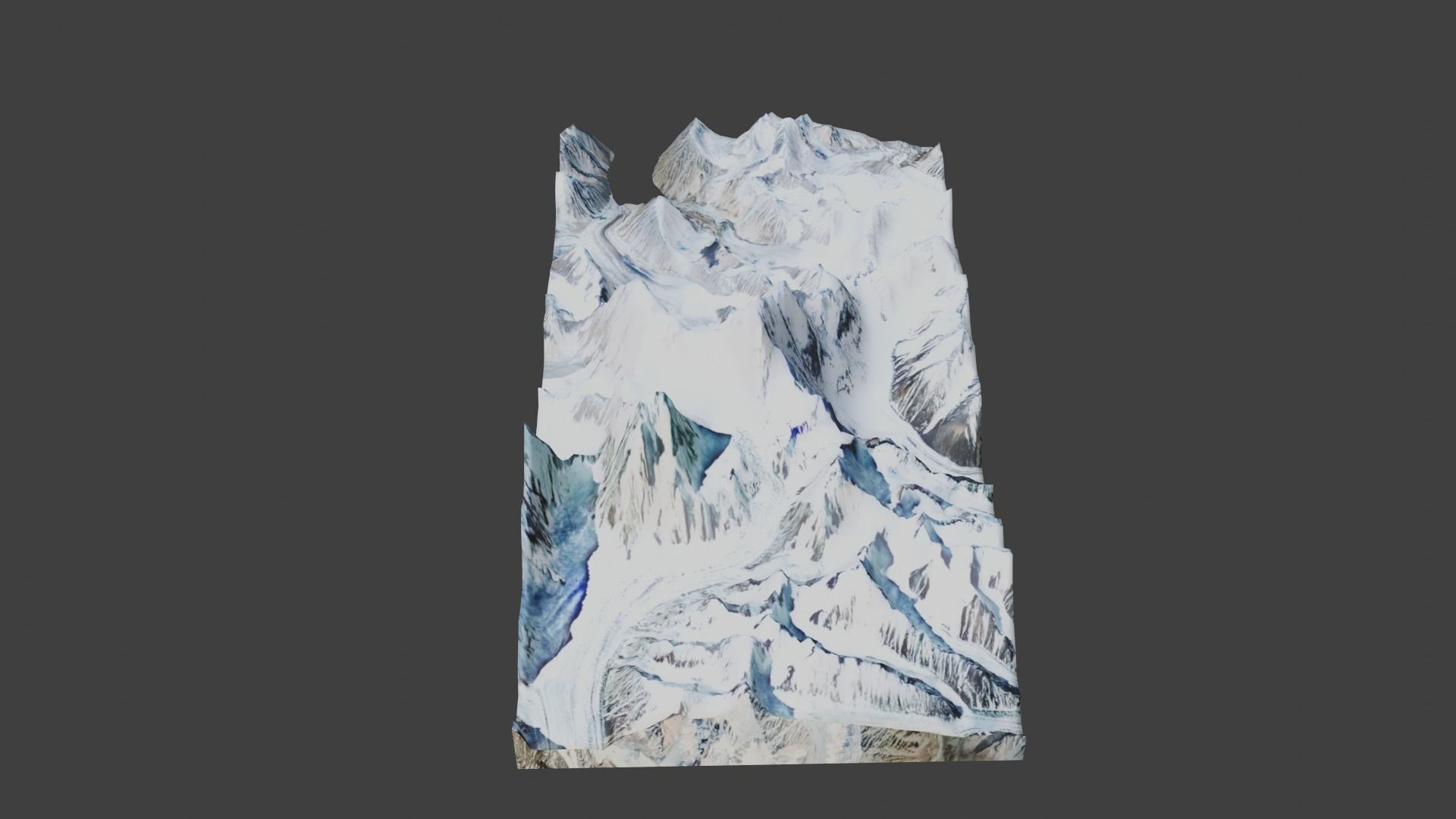 Saser Kangri I Low-poly 3D model_4