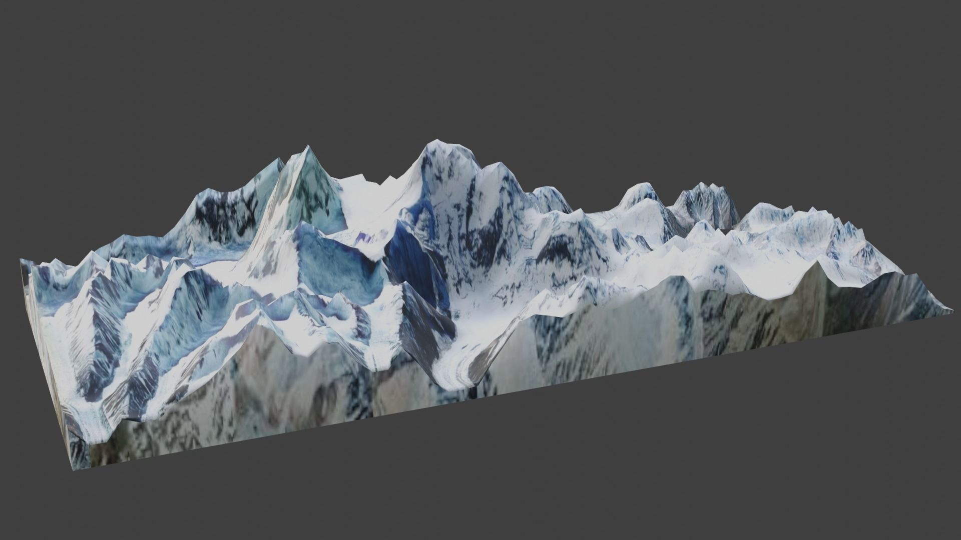 Saser Kangri I Low-poly 3D model_3