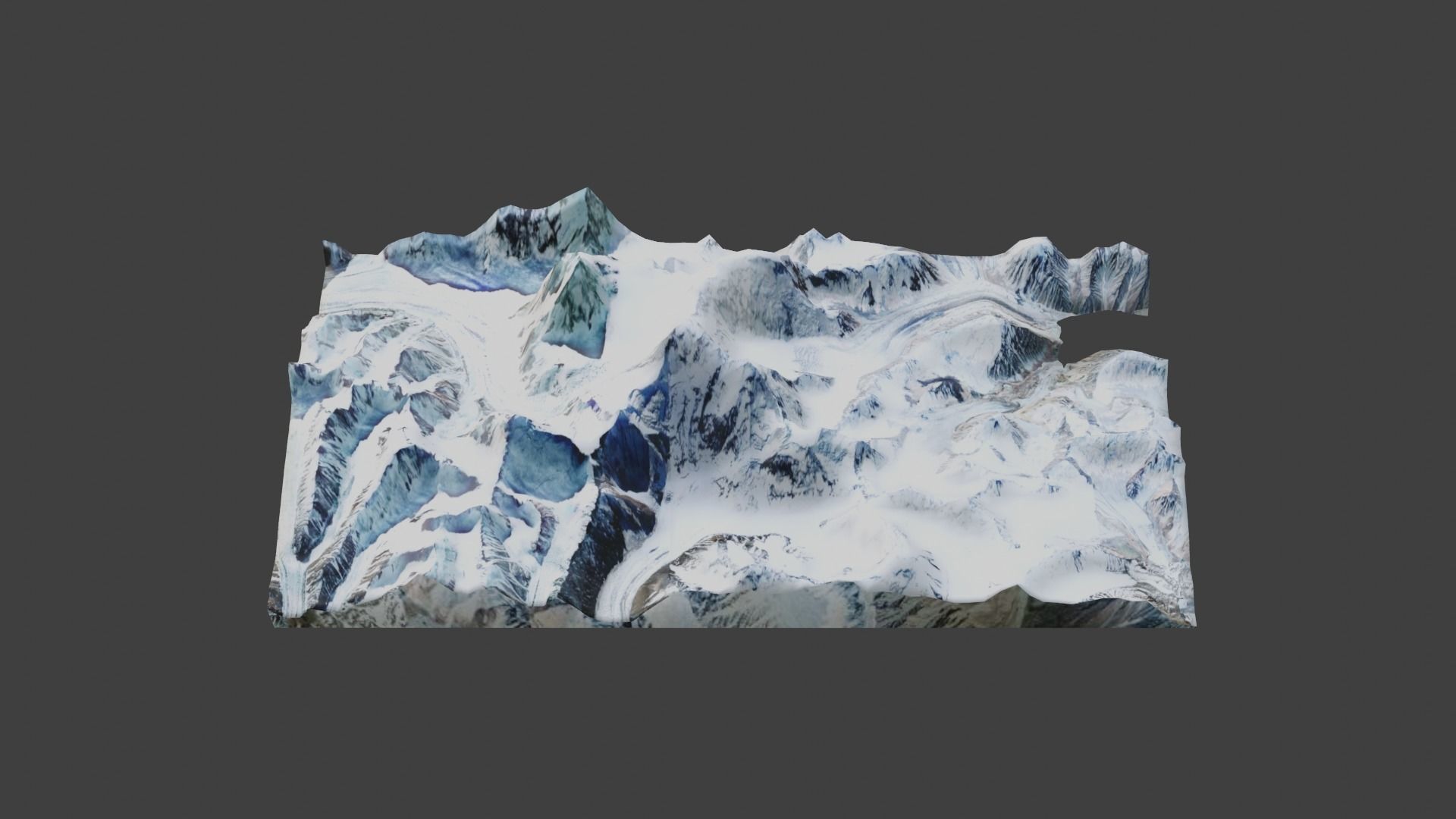 Saser Kangri I Low-poly 3D model_5